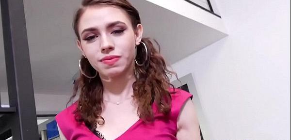  Little teen pov sucking and riding stepdads cock